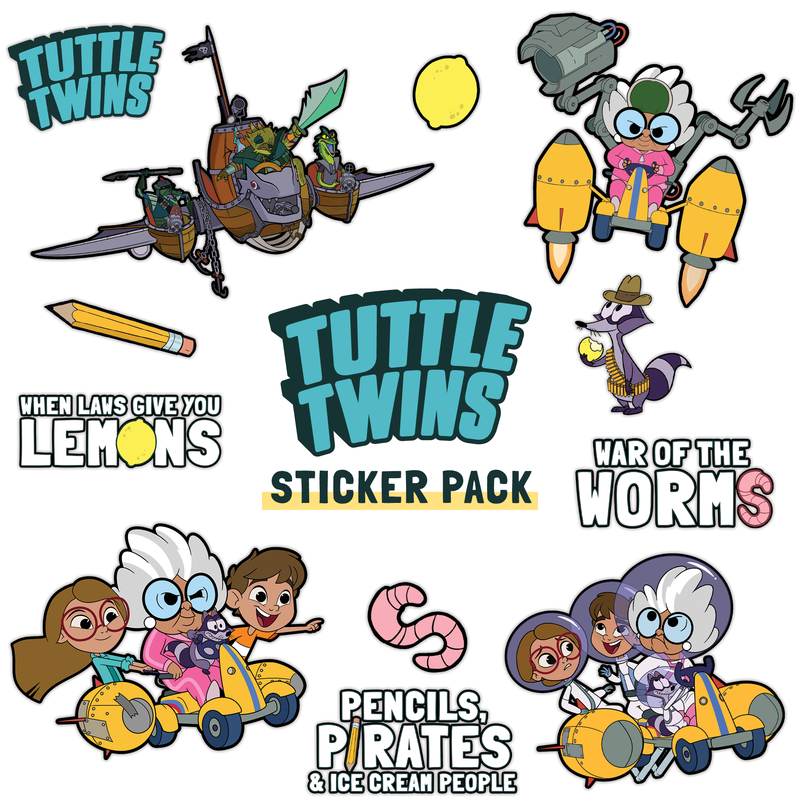 Tuttle Twins Awesome Sticker Pack